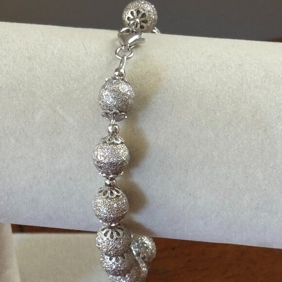 Turkey Sterling Silver Gold Plate Balls - Picture 4 of 10